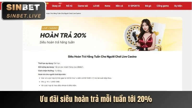 Hoàn trả thể thao Bong88 hàng tuần
